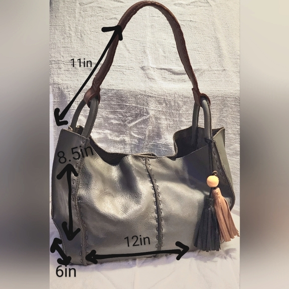 The Sak Gray and Brown Tote Bag - Picture 10 of 10